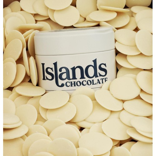 Islands Chocolate 37% White Chocolate Button Tin