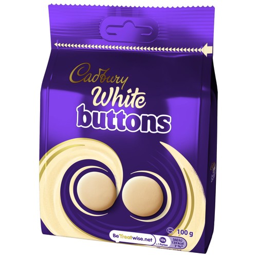 Cadbury White Chocolate Buttons Bag