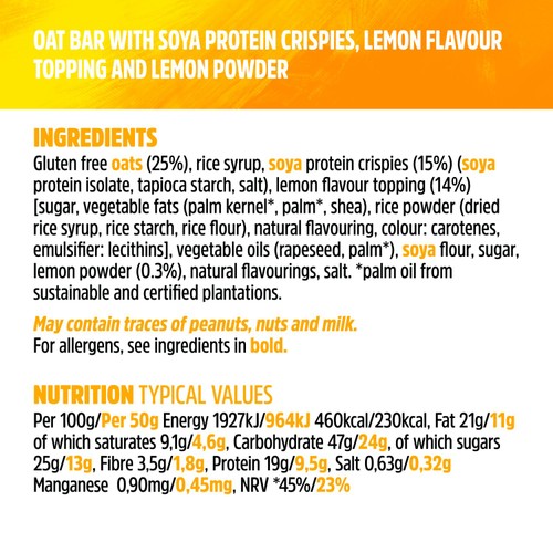 TREK Smooth Lemon Protein Flapjacks Multipack