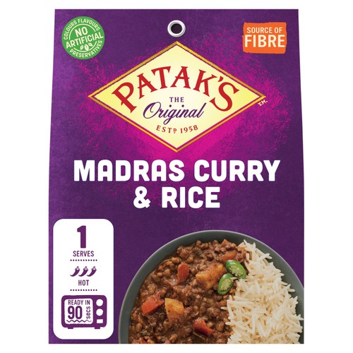 Pataks Madras Curry & Rice