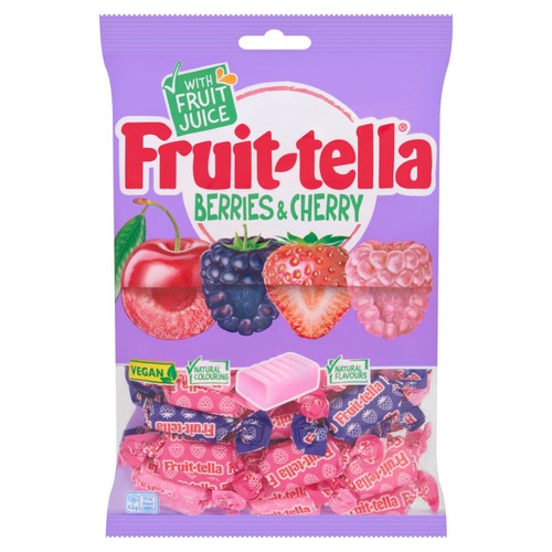 Fruittella Berry & Cherry Sweets Sharing Bag Bulk