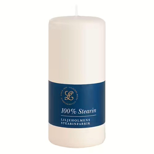 Liljeholmens Pressed Pillar Stearin Candle Cream 68x150mm