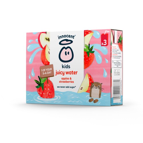 Innocent Kids Juicy Water Apples & Strawberries