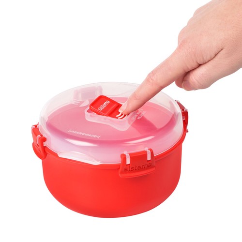 Sistema Microwave Bowl Food Container with Steam Vent 915ml