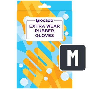 Ocado Extra Wear Household Rubber Gloves Medium