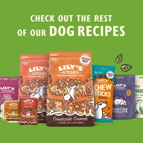 Lily's Kitchen Dog Meaty Treats Cracking Pork and Apple Sausages