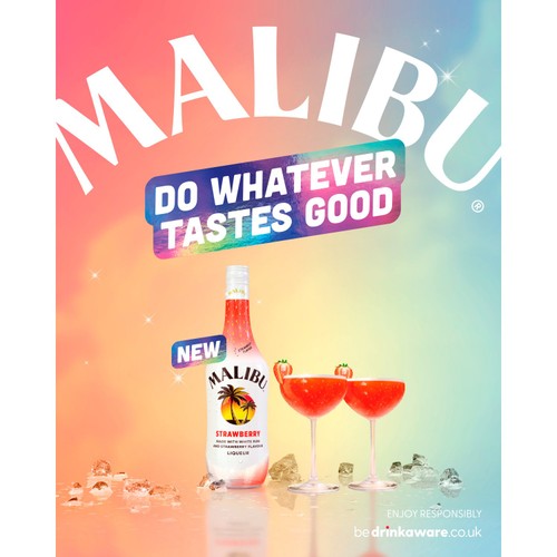 Malibu Strawberry Flavoured Rum Spirit Drink
