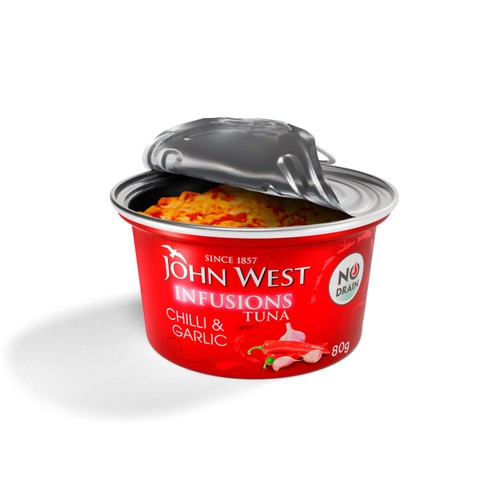 John West Chilli & Garlic No Drain Tuna Infusions
