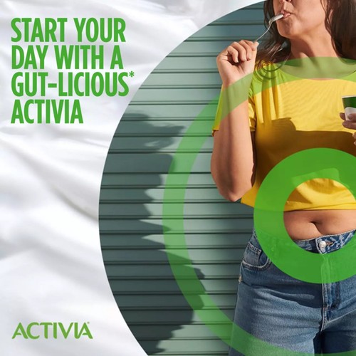 Activia Strawberry Fat Free No Added Sugar Gut Health Yoghurt Multipack
