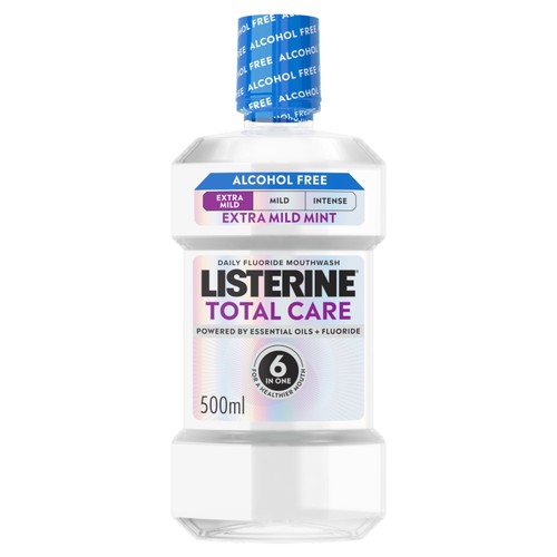 Listerine Total Care Extra Mild Mint Alcohol Free Mouthwash