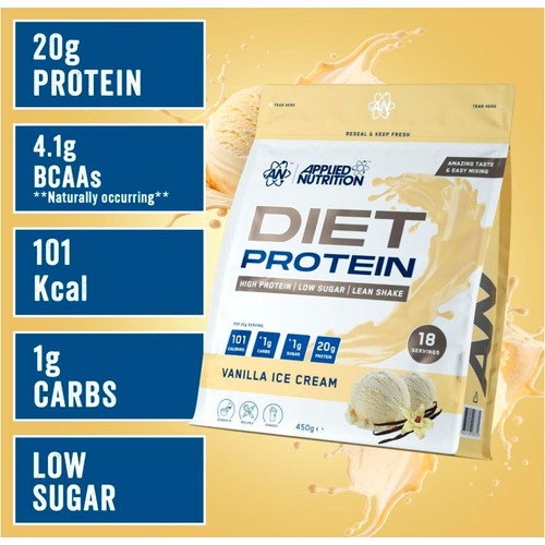 Applied Nutrition Diet Protein Powder Vanilla Ice Cream