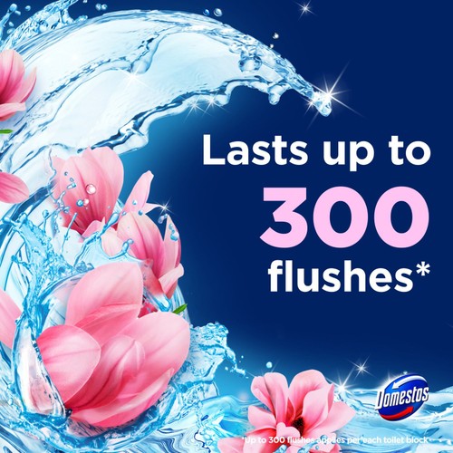 Domestos Power 5 Toilet Rim block Pink