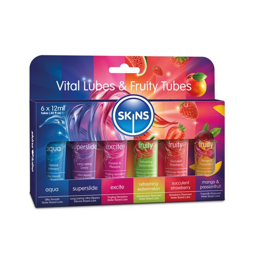 Skins 12ml Sampler Lubes, Vital & Fruity
