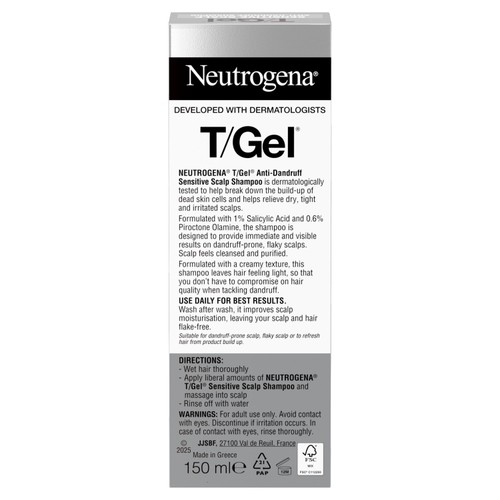 Neutrogena T-Gel Anti-Dandruff Sensitive Scalp Shampoo