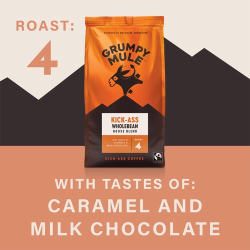 Grumpy Mule Kick-Ass House Blend Coffee Beans