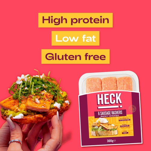 HECK! Low Fat Smoky Chicken Gluten Free Sausage Rashers