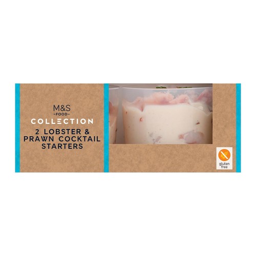 M&S Collection 2 Posh Lobster & Prawn Cocktails Starters