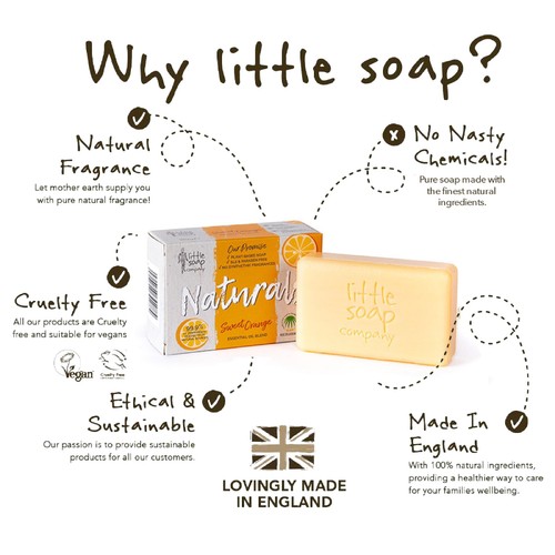Little Soap Company Naturals Bar Soap Sweet Orange