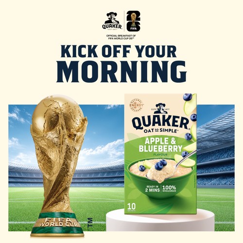 Quaker Oat So Simple Apple & Blueberry Porridge Sachets Cereal