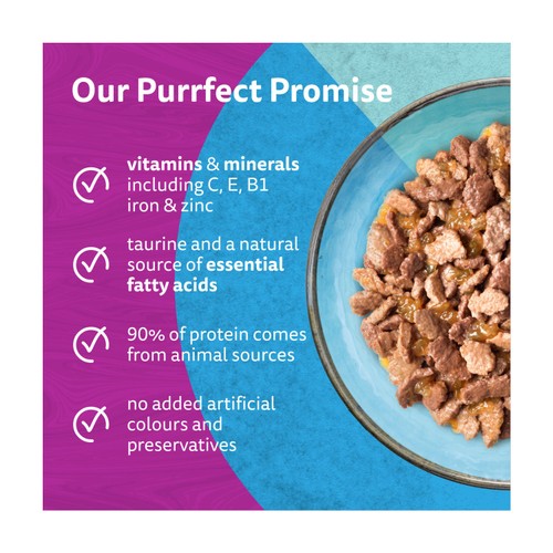 Whiskas 1+ Duo Ocean Delights Adult Wet Cat Food Pouches in Jelly