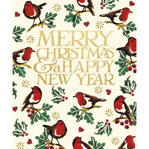 Robins Merry Christmas & Happy New Year Card