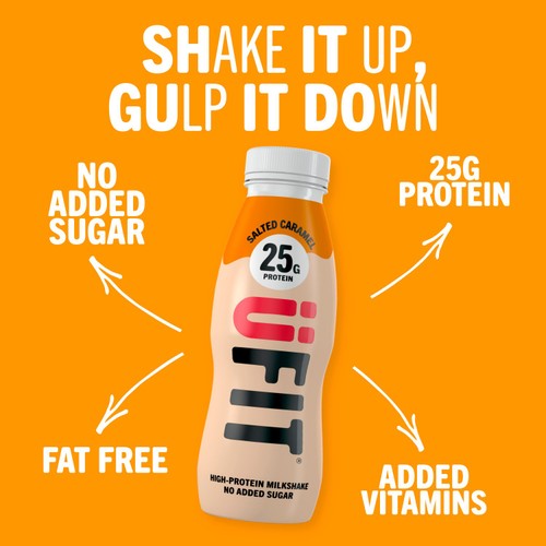 UFIT Salted Caramel 25g Protein Milkshake 