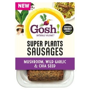 Gosh! Super Plants Mushroom, Wild Garlic & Chia Seed Sausages 210g