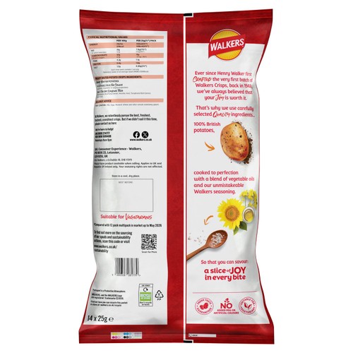 Walkers Ready Salted Multipack Crisps