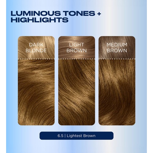 Clairol Nice'n Easy Hair Dye, 6.5 Lightest Brown