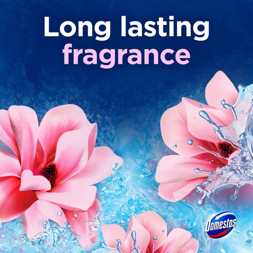 Domestos Power 5 Toilet Rim block Pink