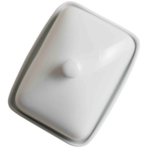 M&S Maxim Butter Dish, White