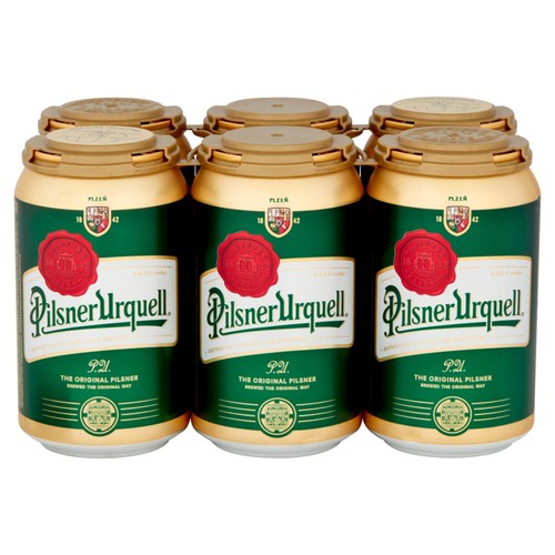Pilsner Urquell Beer Lager Cans