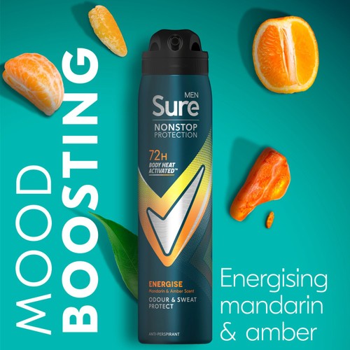 Sure Men 72hr Nonstop Protection Energise Anti-Perspirant