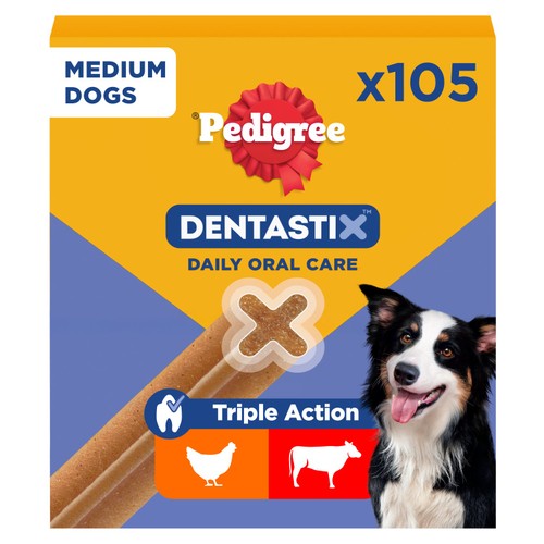 Pedigree Dentastix Daily Adult Medium Dog Treats Dental Sticks