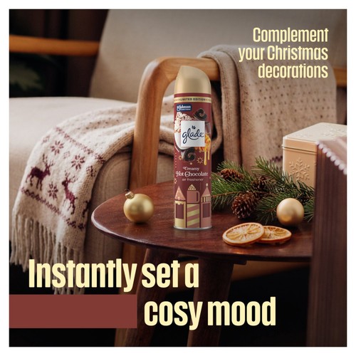 Glade Aerosol Air Freshener Creamy Hot Chocolate