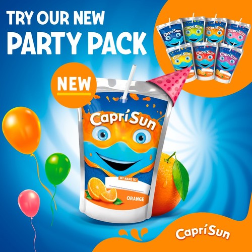 Capri Sun Orange Zero Party Pack Kids Juice Drink