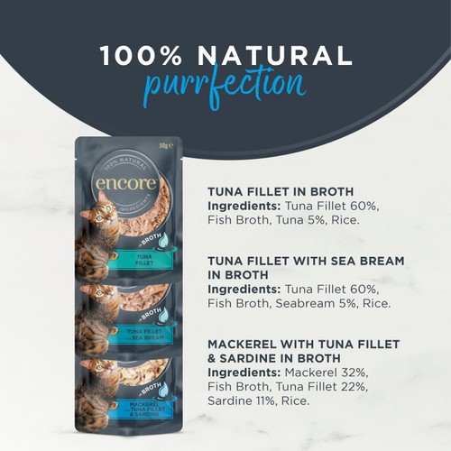 Encore Cat Broth Pouch Fish Selection