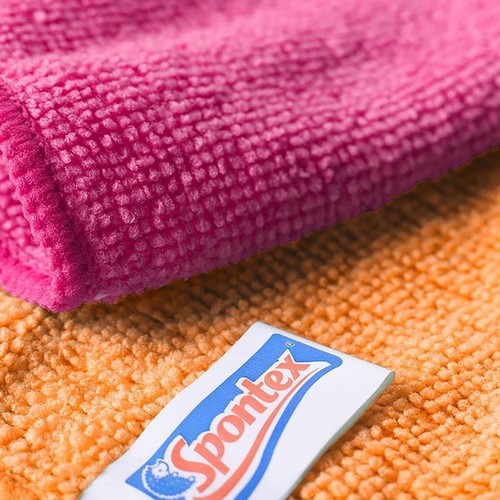 Spontex Microfibre Cloths - Multi Purpose Kitchen and bathroom Cleaner