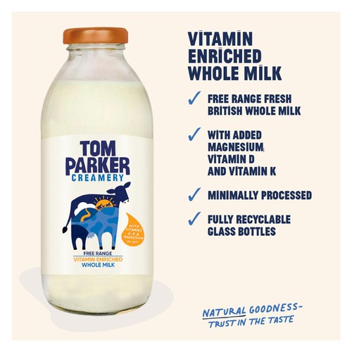 Tom Parker Creamery Vitamin Enriched Whole Milk