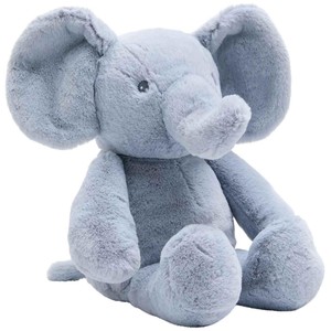 Plush Elephant Toy, Grey