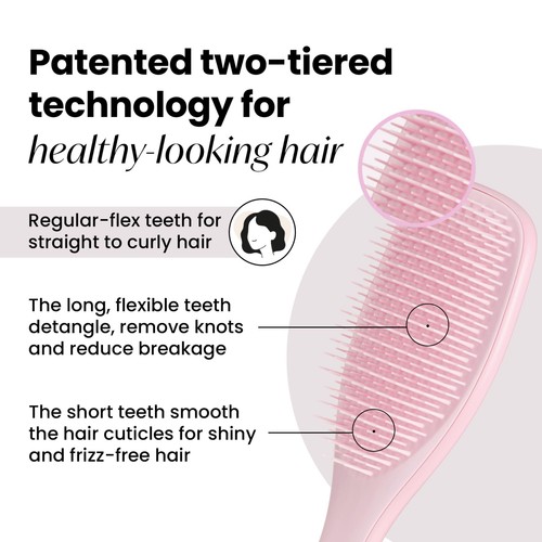 Tangle Teezer The Wet Detangler Hairbrush, Millennial Pink