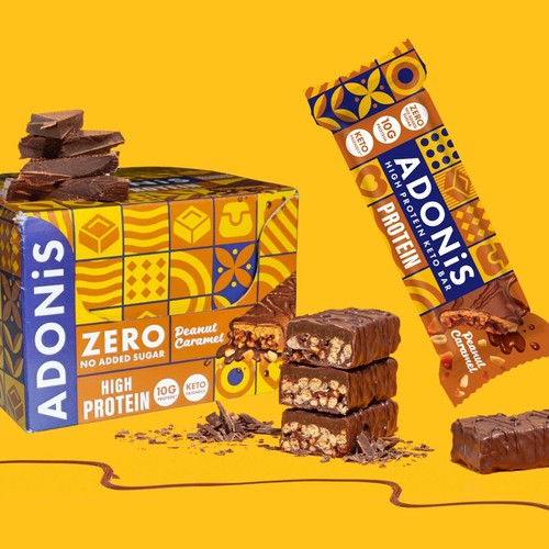 ADONiS Peanut Caramel Keto Protein Bar 