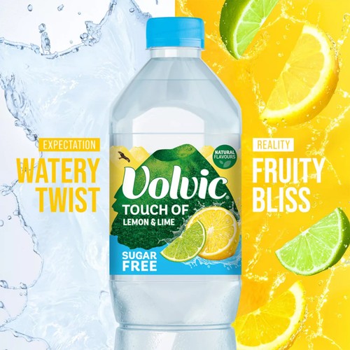 Volvic Touch of Fruit Lemon & Lime Still Flavoured Water Multipack
