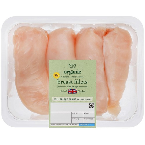 M&S Organic British Chicken Breast Fillets