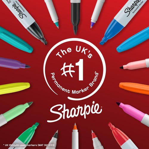 Sharpie Limited Edition Fine Permanent Marker Pens Colouring Set, 18 Pack