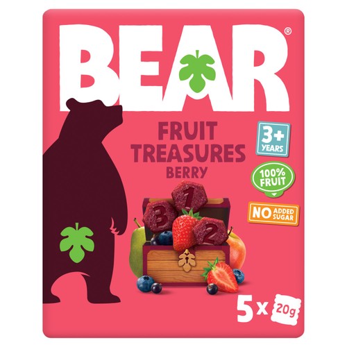 BEAR Berry Fruit Treasures Kids Snack Multipack