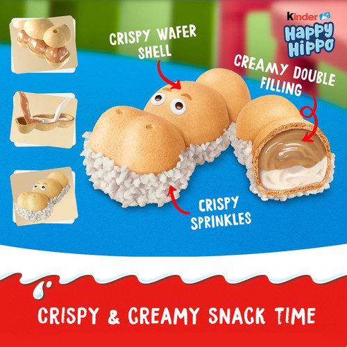 Kinder Happy Hippo Milk & Hazelnut Biscuits