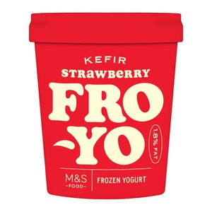 Strawberry Kefir Frozen Yogurt