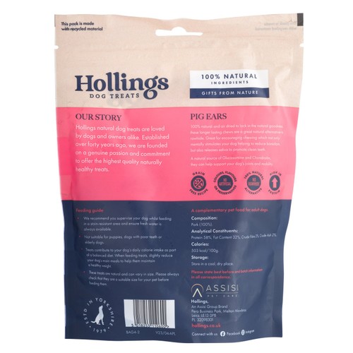 Hollings Pigs Ears Dog Treats