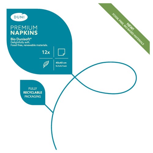 White Luxury Compostable Large Paper Napkins